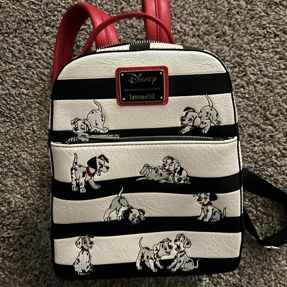 Loungefly Disney Dalmatian Backpack - Black, White, Red - Picture 1 of 3